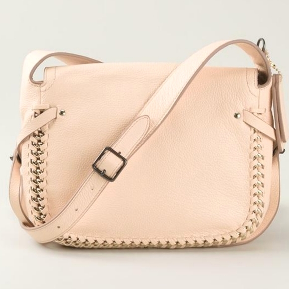 Coach Dakota Whipstitch Apricot Leather Saddle Bag - Picture 3 of 16
